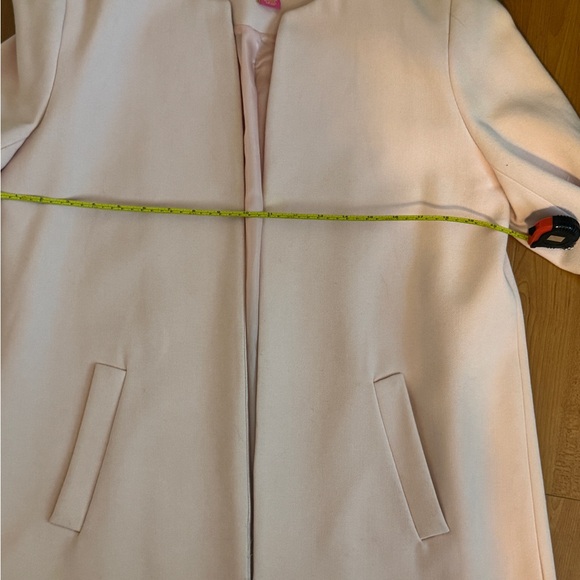 Catherine Malandrino Pink Ruffle-Sleeve Open Front Jacket - Picture 8 of 8